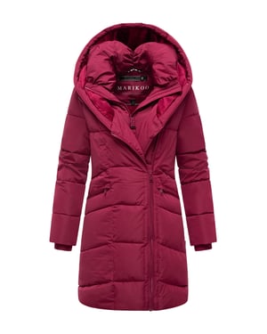 Abrigo acolchado de mujer Marikoo Virenaa con diseño de capas y forro polar