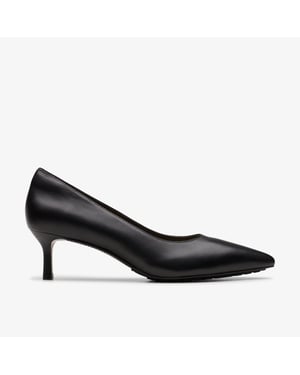 Zapatos de Cuero Negro Adela Court