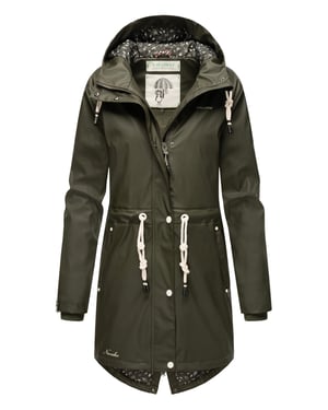 Navahoo abrigo impermeable para mujer Flower of Ocean – Elegante & Funcional