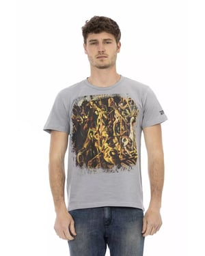Camiseta de Estilo Casual con Impresión Artística