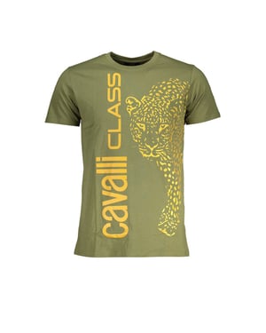 Camiseta de manga corta cuello redondo de leopardo