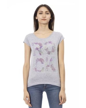 Camiseta Gráfica Floral Rock