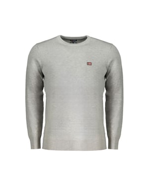 Suéter de cuello redondo estilo de punto