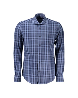 Camisa de cuadros de corte clásico de manga larga