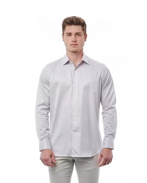 Camisa de vestir de rayas ajustada