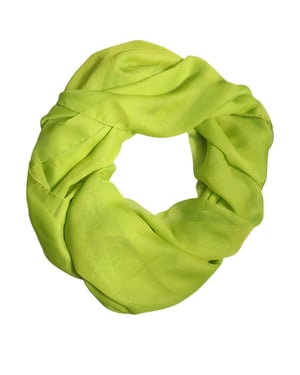 Chal de Seda Verde Lima