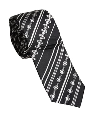 Corbata de seda con patrón geométrico