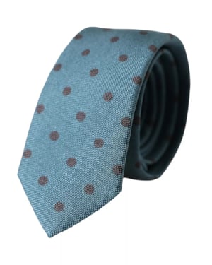 Corbata de seda con lunares estilo clásico