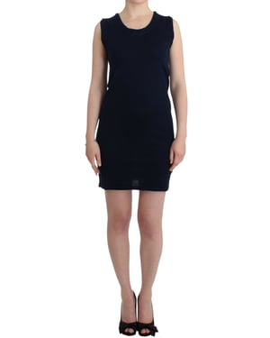 Vestido mini de punto sin mangas