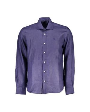 Camisa de vestir de lino de manga larga