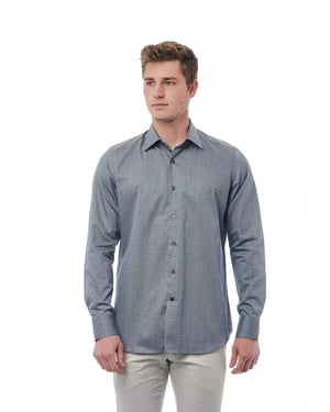 Camisa de vestir impresa slim fit