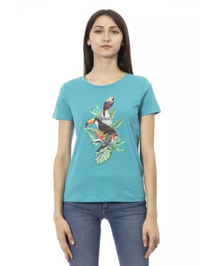 Camiseta con estampado de pájaros Tr23041