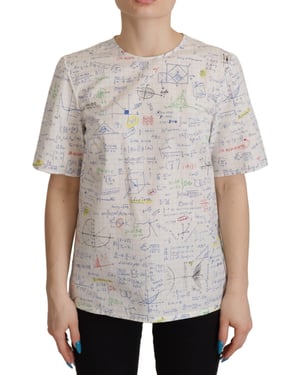 Camiseta con estampado matemático Dolce Gabbana