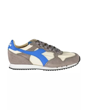 Zapatilla de Suede N9000 Gris Off Whiteazul