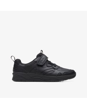 Zapatos de Cuero Negros ClowderSprintK
