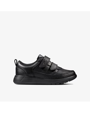 Zapatos de cuero negro Scape Flare T