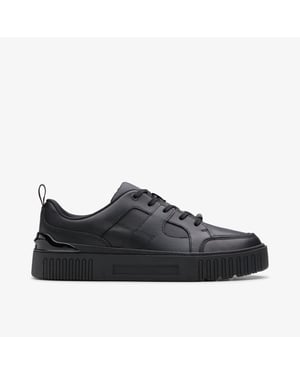 Zapatos de Cuero Negro Oslo Flare Y