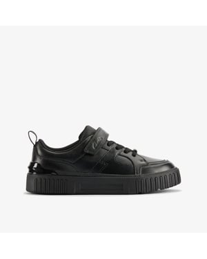 Zapatos de cuero negro Oslo Flare O