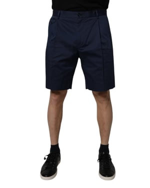 Pantalones Cortos de Algodón Plisados