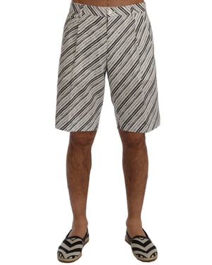 Pantalones Cortos Casuales Rayados