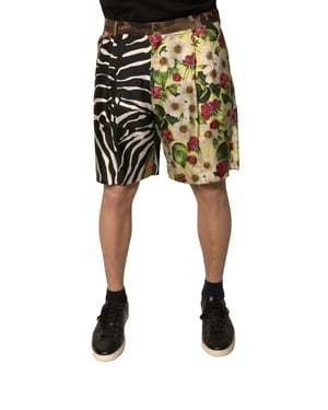 Pantalones Cortos de Verano con Estampado Floral de Cebra