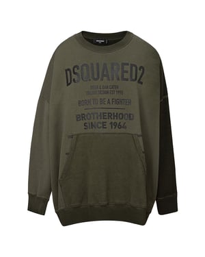 Sudadera de cuello redondo oversize
