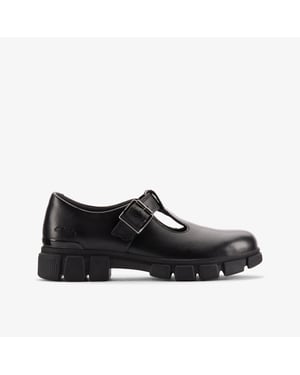 Zapatos de Cuero Negros Evyn Bar K.
