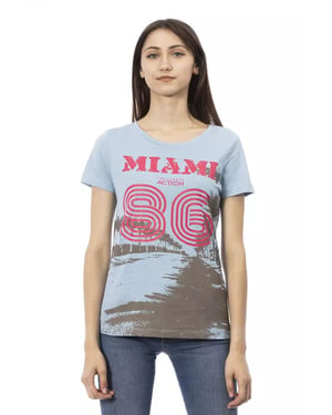 Camiseta Gráfica Miami 86 de Manga Corta con Cuello Redondo