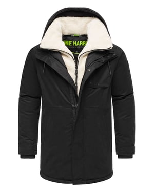 Chaqueta de invierno para hombre Stone Harbour Navroos con cuello de borreguillo desmontable y forro polar