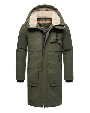 Chaqueta de invierno para hombre Stone Harbour Cyriaan con capucha forrada y diseño cortaviento