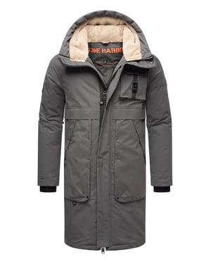 Chaqueta de invierno para hombre Stone Harbour Cyriaan con capucha forrada y diseño cortaviento
