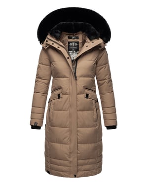 Navahoo Chaqueta de invierno Fahmiyaa para mujer – Larga, Cálida & Funcional con Capucha