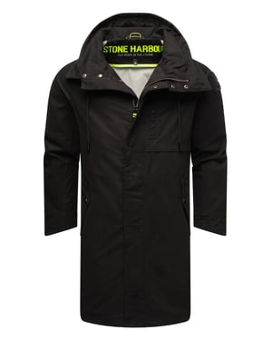 Chaqueta ligera para hombre Stone Harbour Yaroon de algodón y corte largo