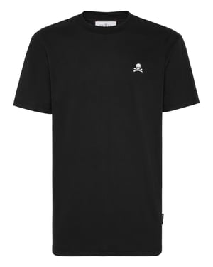 Basic Round Neck T-Shirt Skull