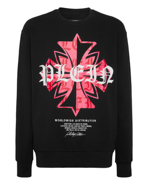 Round Neck Sweatshirt Worldwide Crest