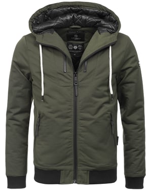Navahoo Chaqueta Hombre B623 – Cazadora Estilo Casual con Bolsillos Forrados y Tejido Repelente al Agua