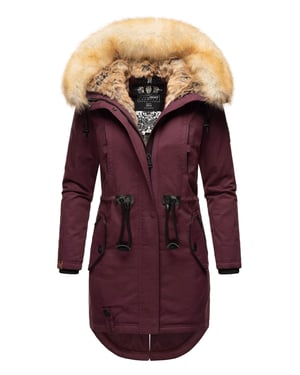 Navahoo Abrigo de Invierno para Mujer Bombi – Colección Premium con Cuello de Pelo Sintético Desmontable