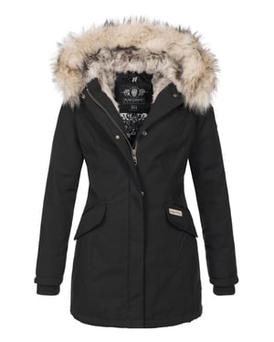 Navahoo Parka de Invierno para Mujer Cristal – Colección Premium con Cuello de Pelo Sintético Desmontable