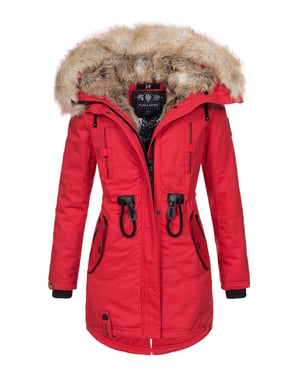 Navahoo Abrigo de Invierno para Mujer Bombi – Colección Premium con Cuello de Pelo Sintético Desmontable