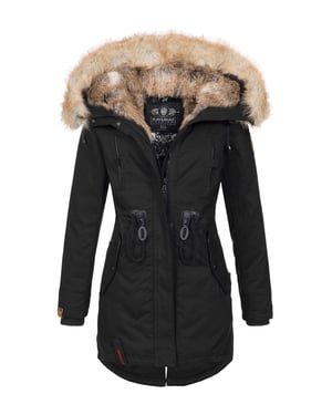 Navahoo Abrigo de Invierno para Mujer Bombi – Colección Premium con Cuello de Pelo Sintético Desmontable