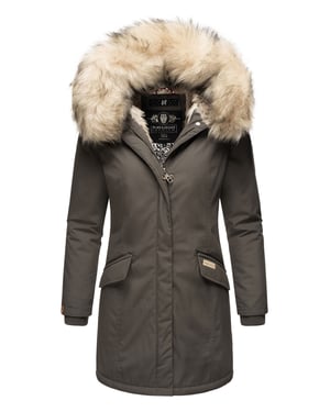 Navahoo Parka de Invierno para Mujer Cristal – Colección Premium con Cuello de Pelo Sintético Desmontable