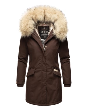 Navahoo Parka de Invierno para Mujer Cristal – Colección Premium con Cuello de Pelo Sintético Desmontable