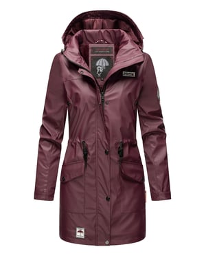 Navahoo Abrigo Impermeable para Mujer Deike – Repelente al Agua con Capucha Desmontable