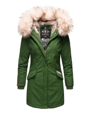 Navahoo Parka de Invierno para Mujer Cristal – Colección Premium con Cuello de Pelo Sintético Desmontable