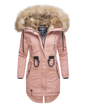 Navahoo Abrigo de Invierno para Mujer Bombi – Colección Premium con Cuello de Pelo Sintético Desmontable