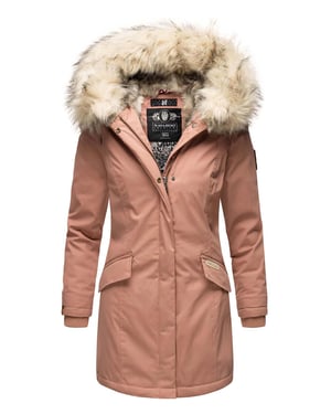 Navahoo Parka de Invierno para Mujer Cristal – Colección Premium con Cuello de Pelo Sintético Desmontable