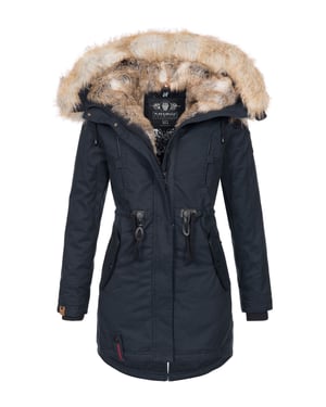 Navahoo Abrigo de Invierno para Mujer Bombi – Colección Premium con Cuello de Pelo Sintético Desmontable