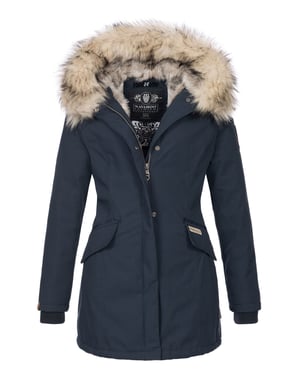 Navahoo Parka de Invierno para Mujer Cristal – Colección Premium con Cuello de Pelo Sintético Desmontable