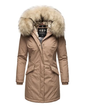 Navahoo Parka de Invierno para Mujer Cristal – Colección Premium con Cuello de Pelo Sintético Desmontable