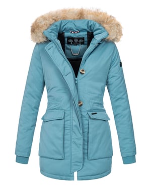 Navahoo Abrigo de Invierno Mujer Schneeengel – Cálido, Repelente al Agua & Con Cuello de Pelo Desmontable